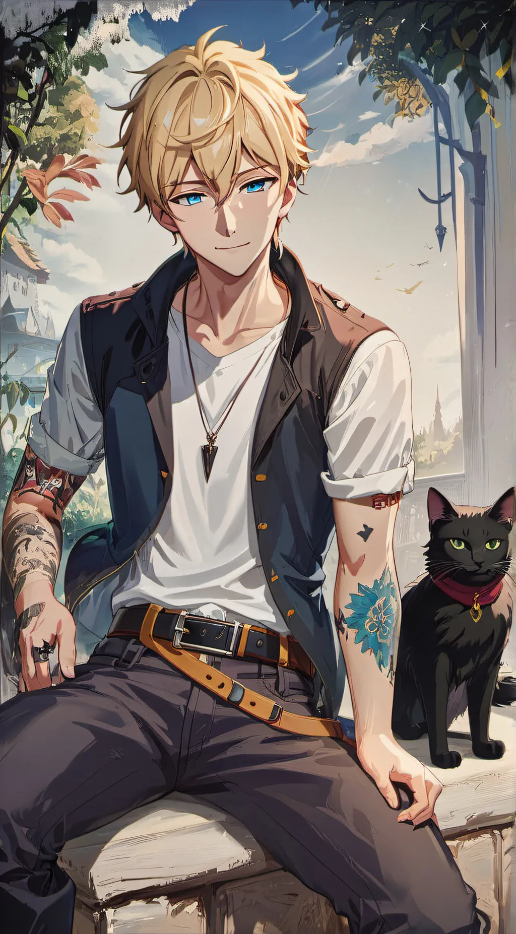 ai character: mark background