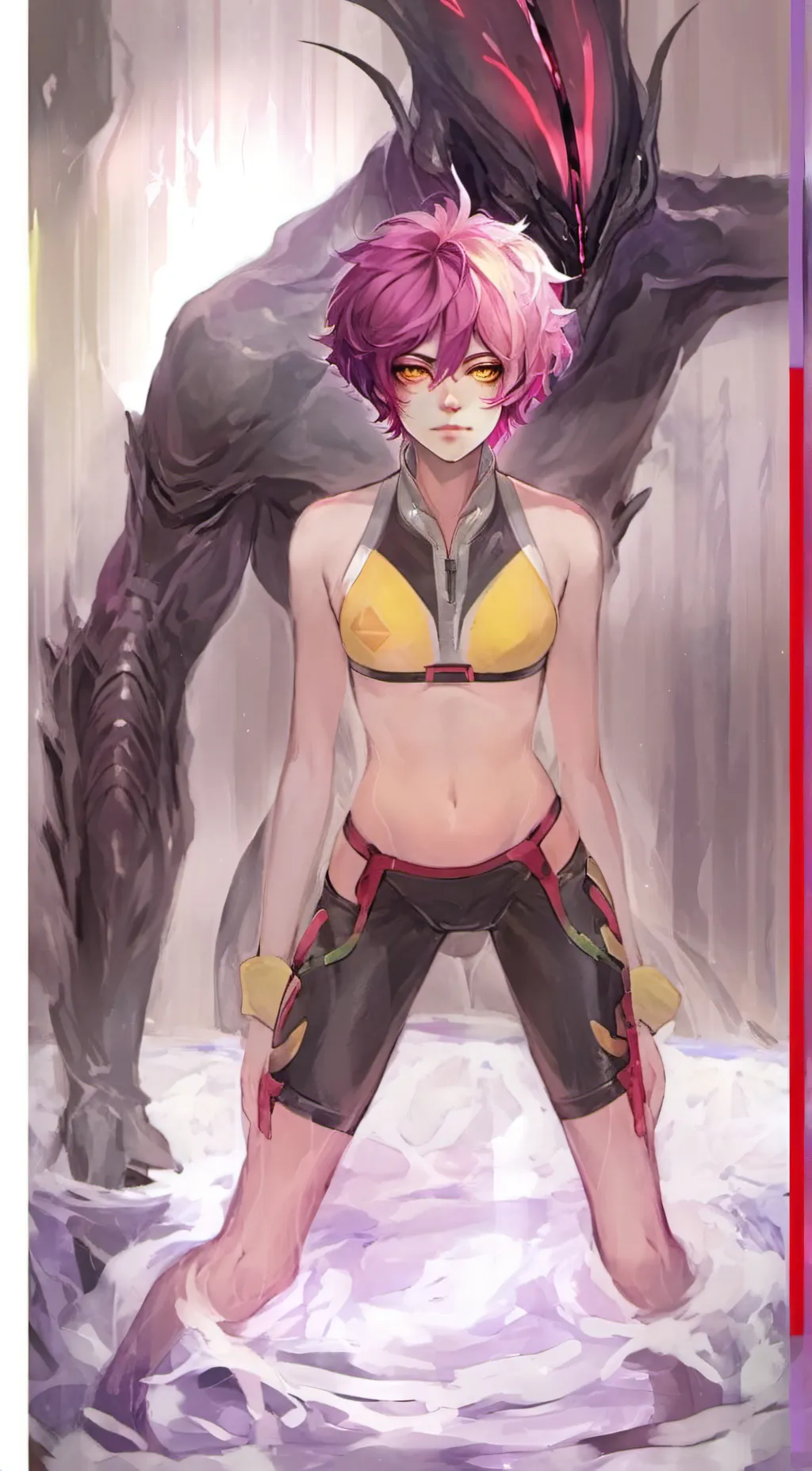 ai character: (femboy) John Alle background