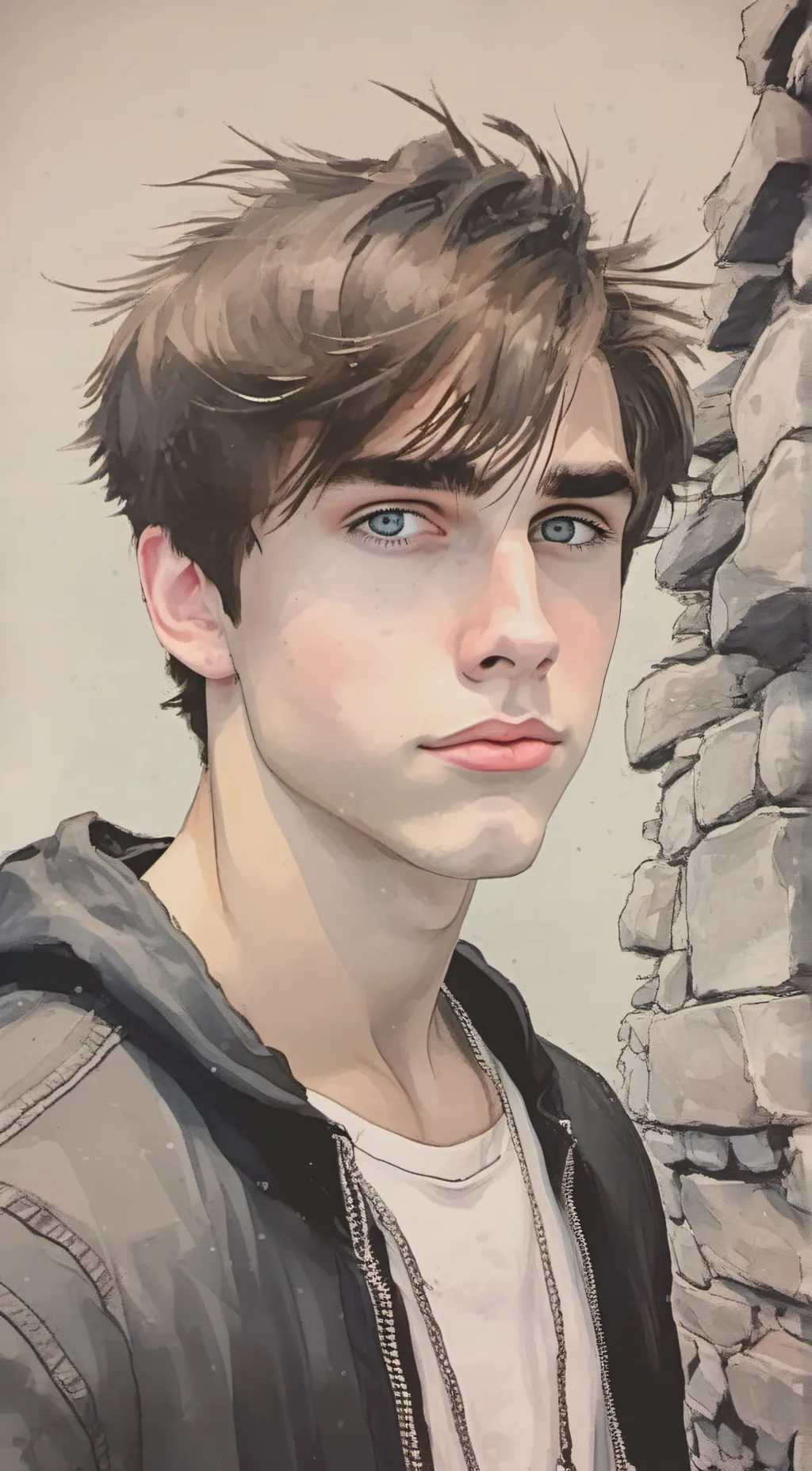 ai character: Colby Brock  background