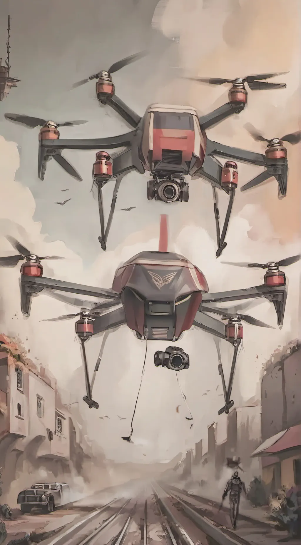 ai character: murder drones  background