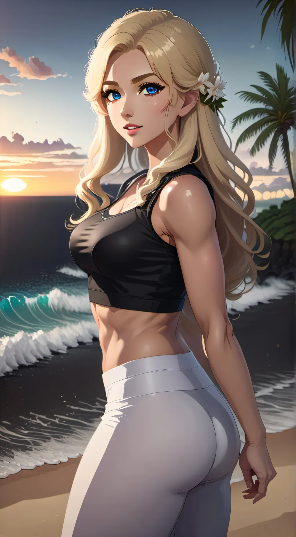 ai character: Selena  background