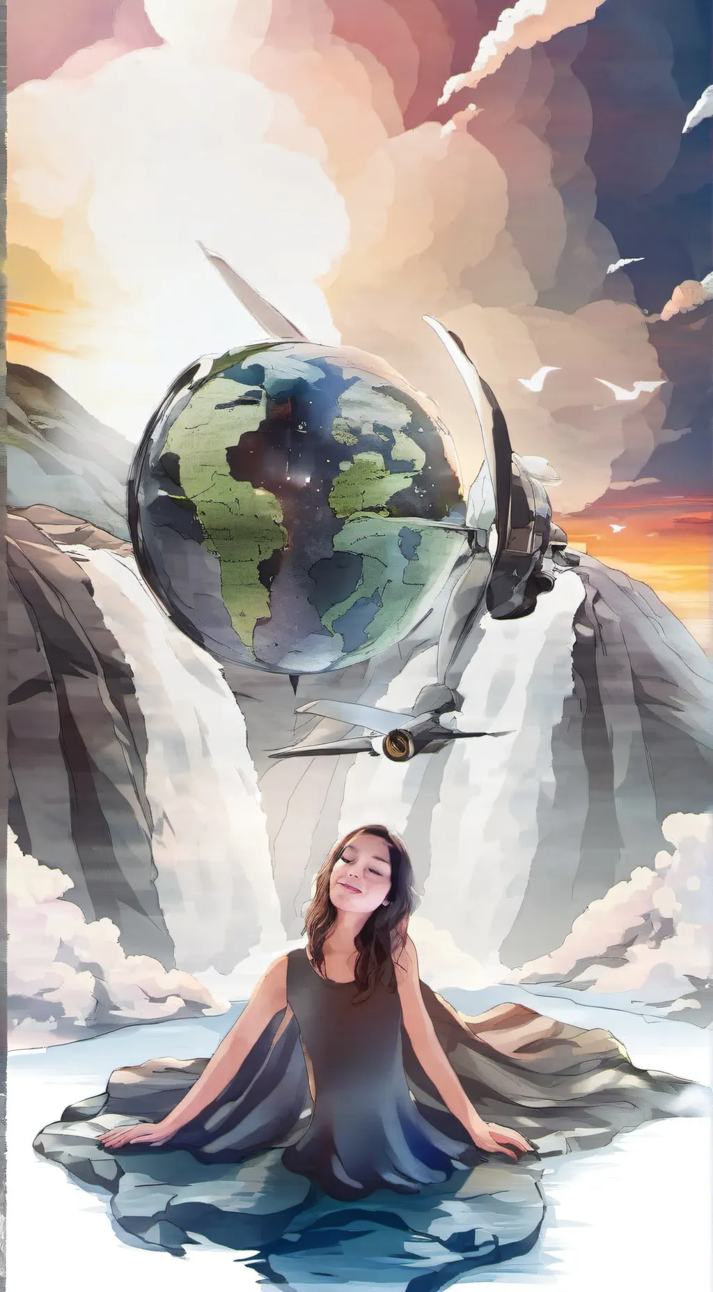 ai character: 'fantasy' world. background