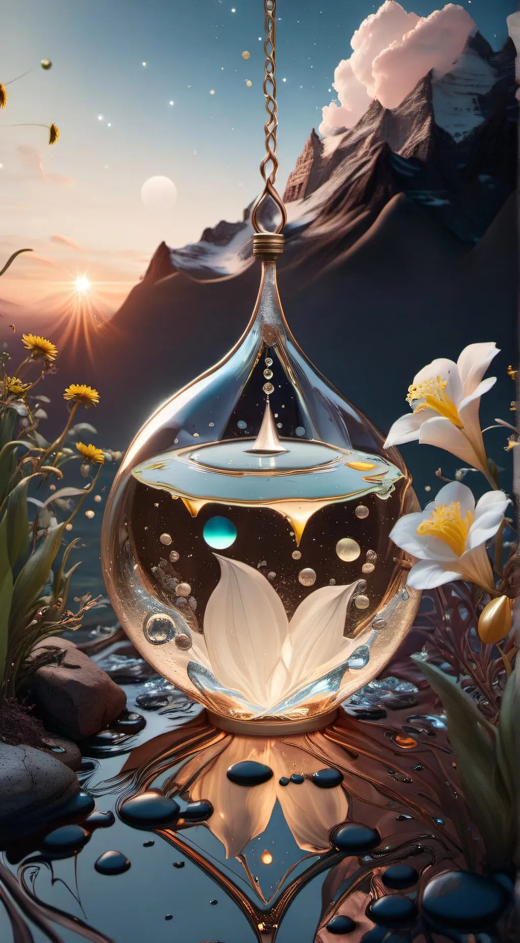 ai character: Moondrop. Sundrop  background