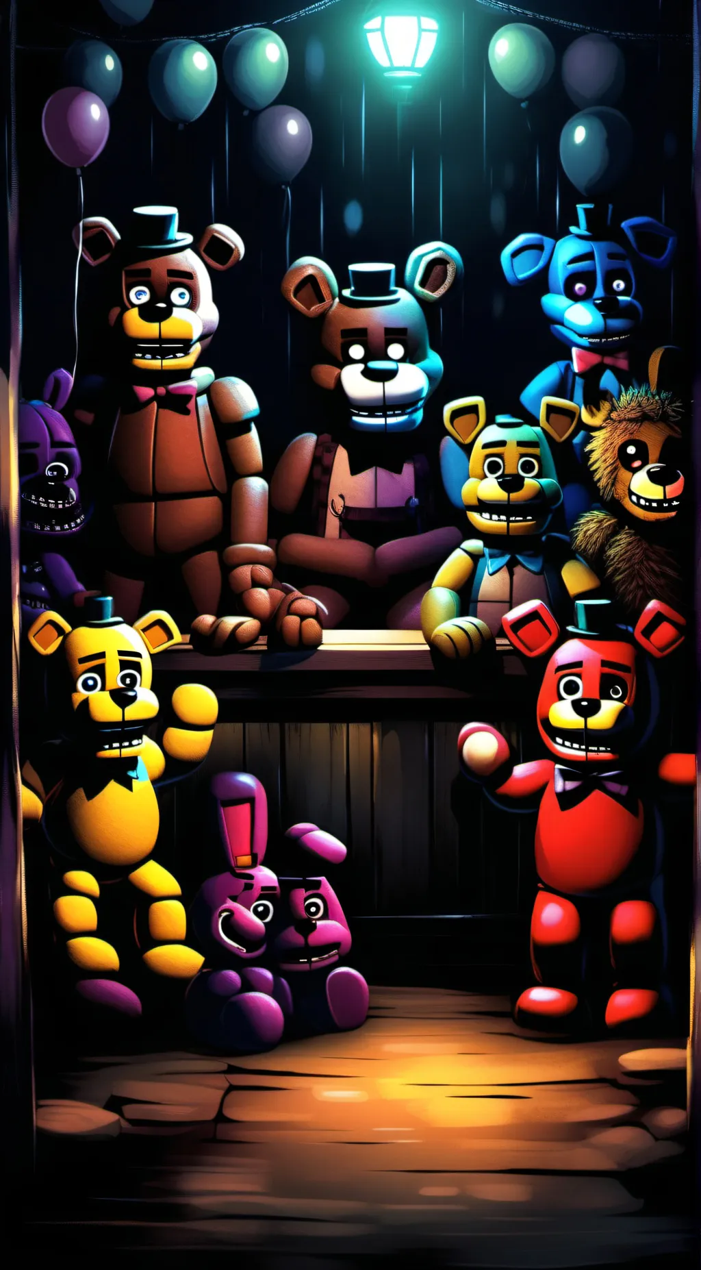 ai character: fnaf songs  background
