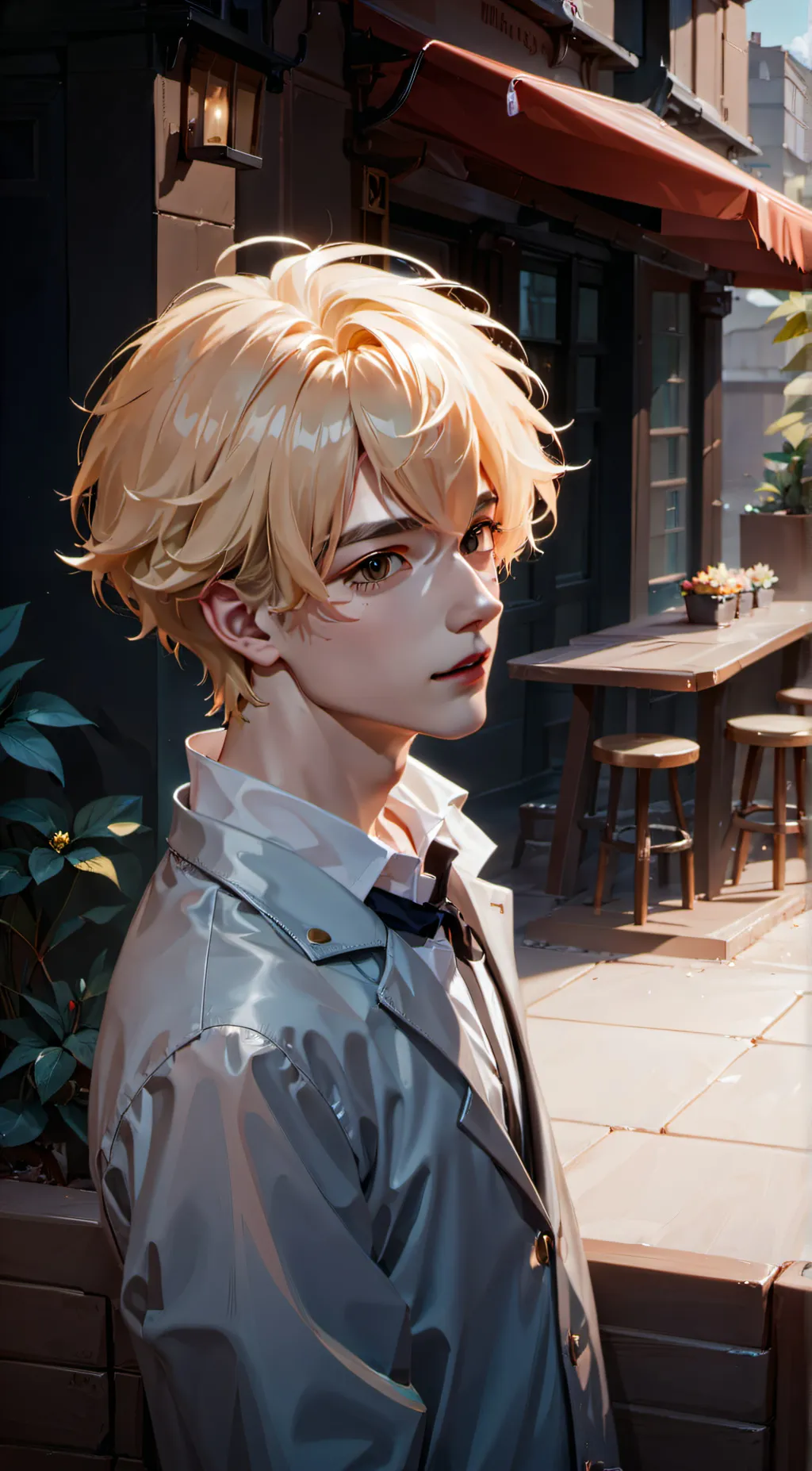 ai character: Agent black background