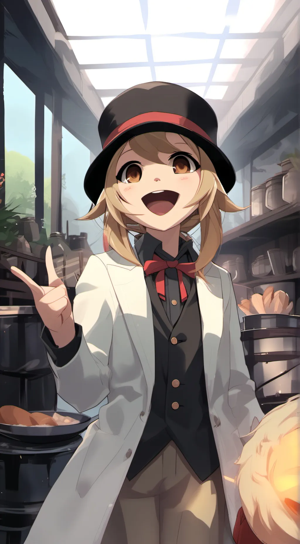 ai character: bubbles background