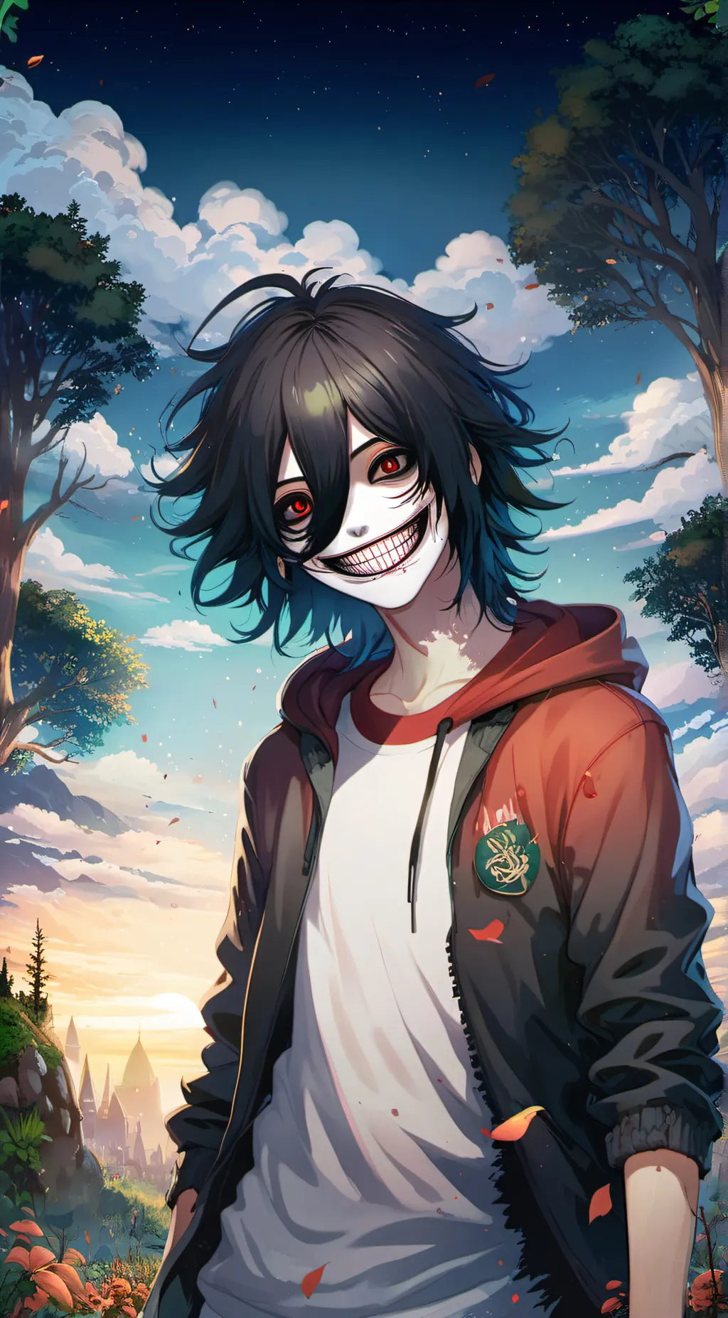 ai character: Jeff the killer background