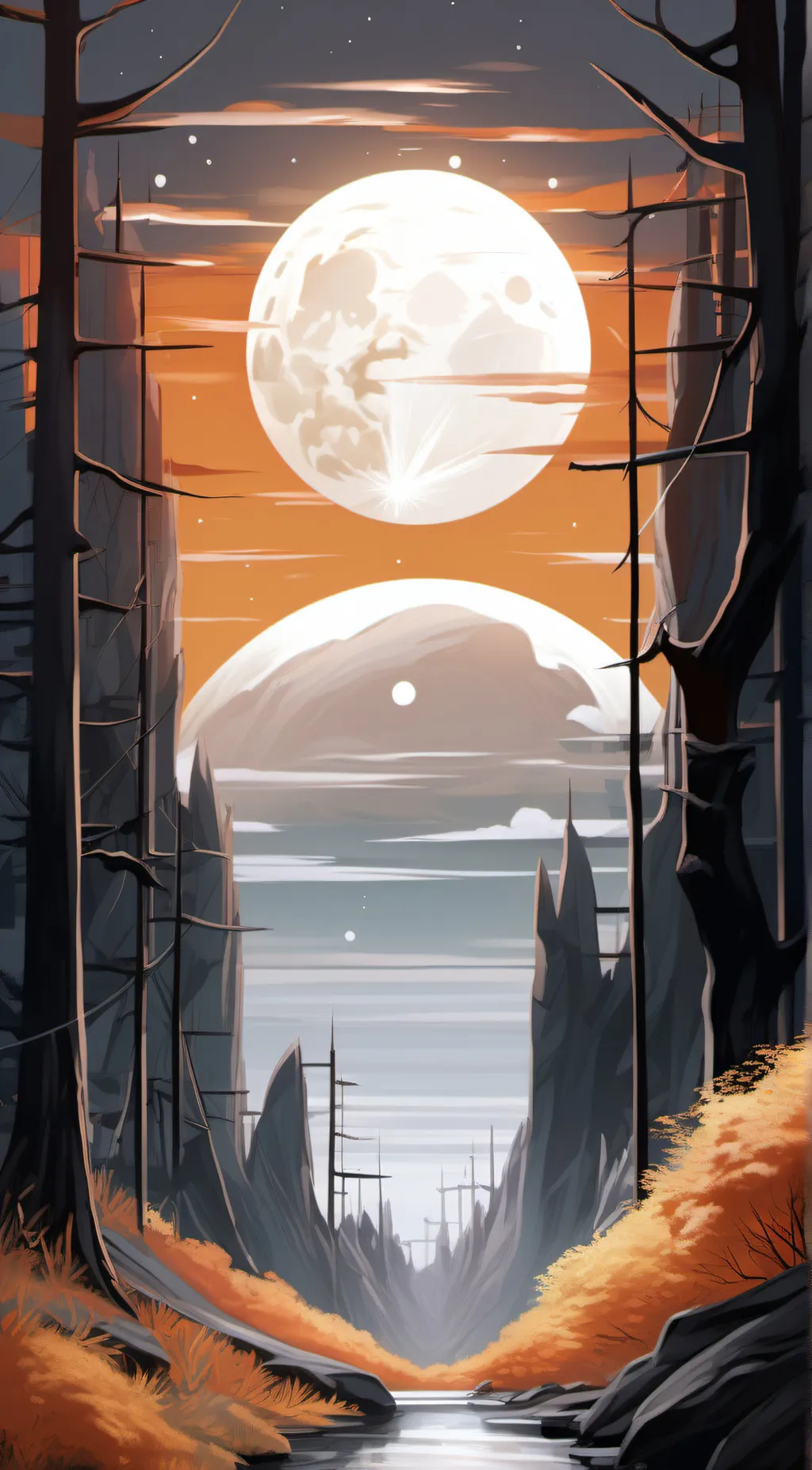 ai character: Sun and Moon show! background