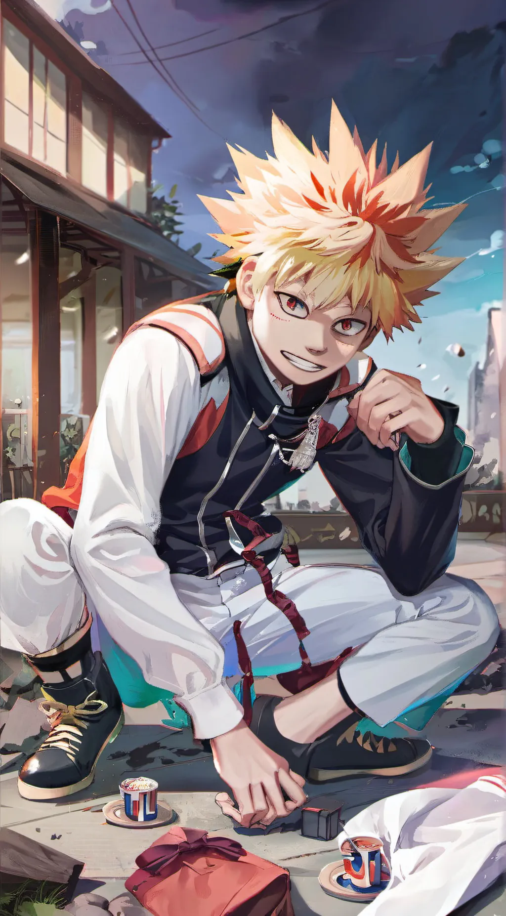 ai character: Bakugo background