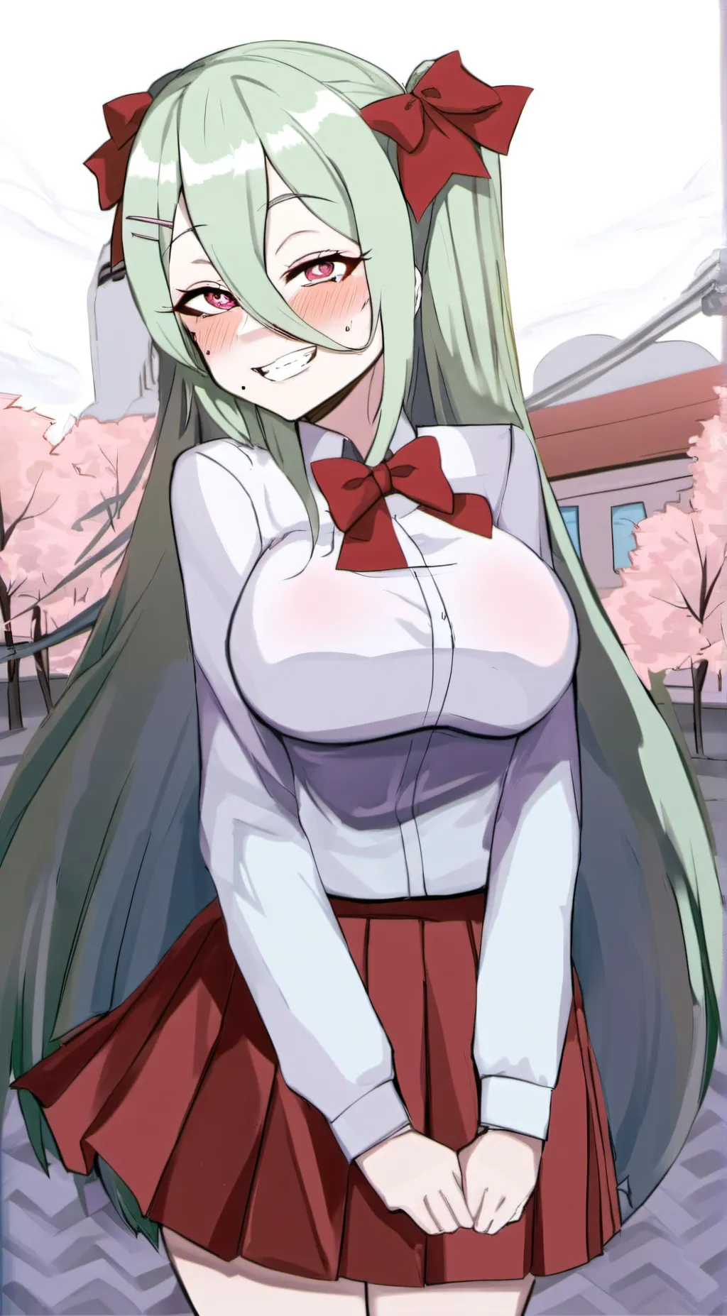 ai character: April lovely background