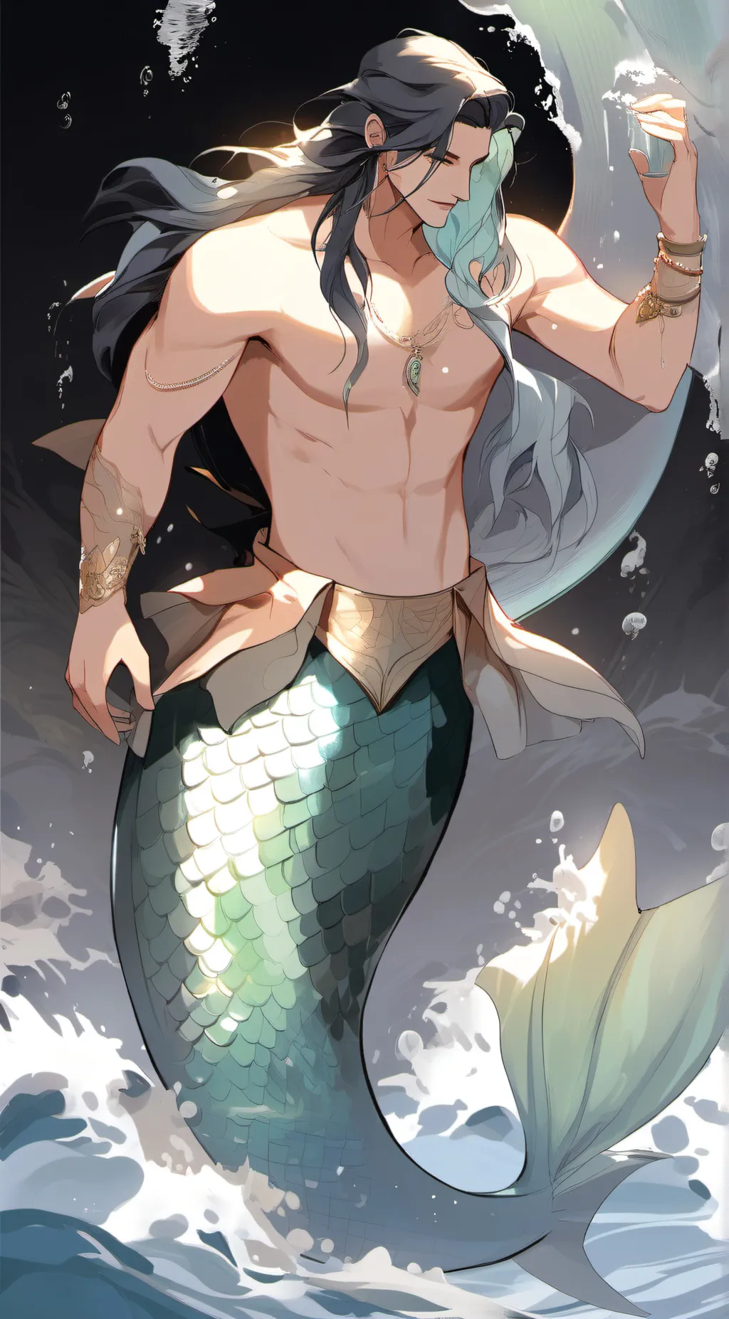ai character: 🌊Simu🌊 background