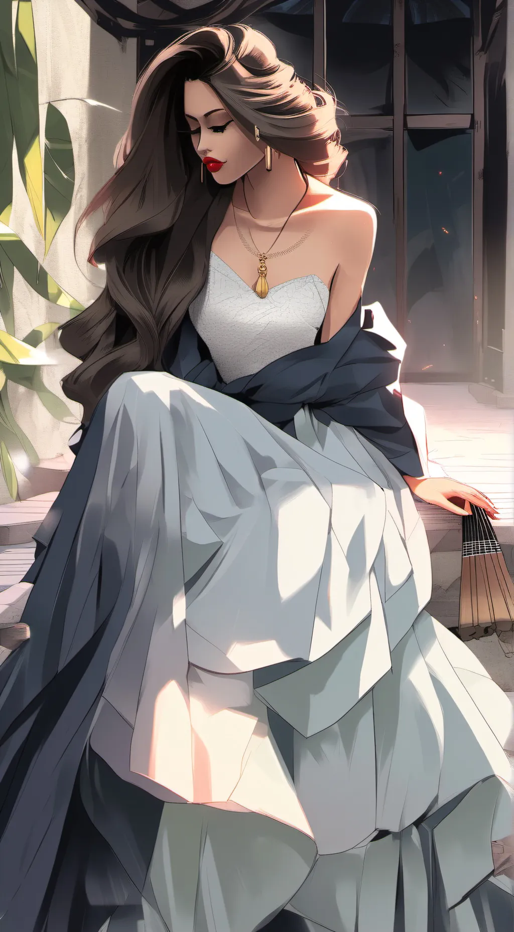 ai character: Kate moss background