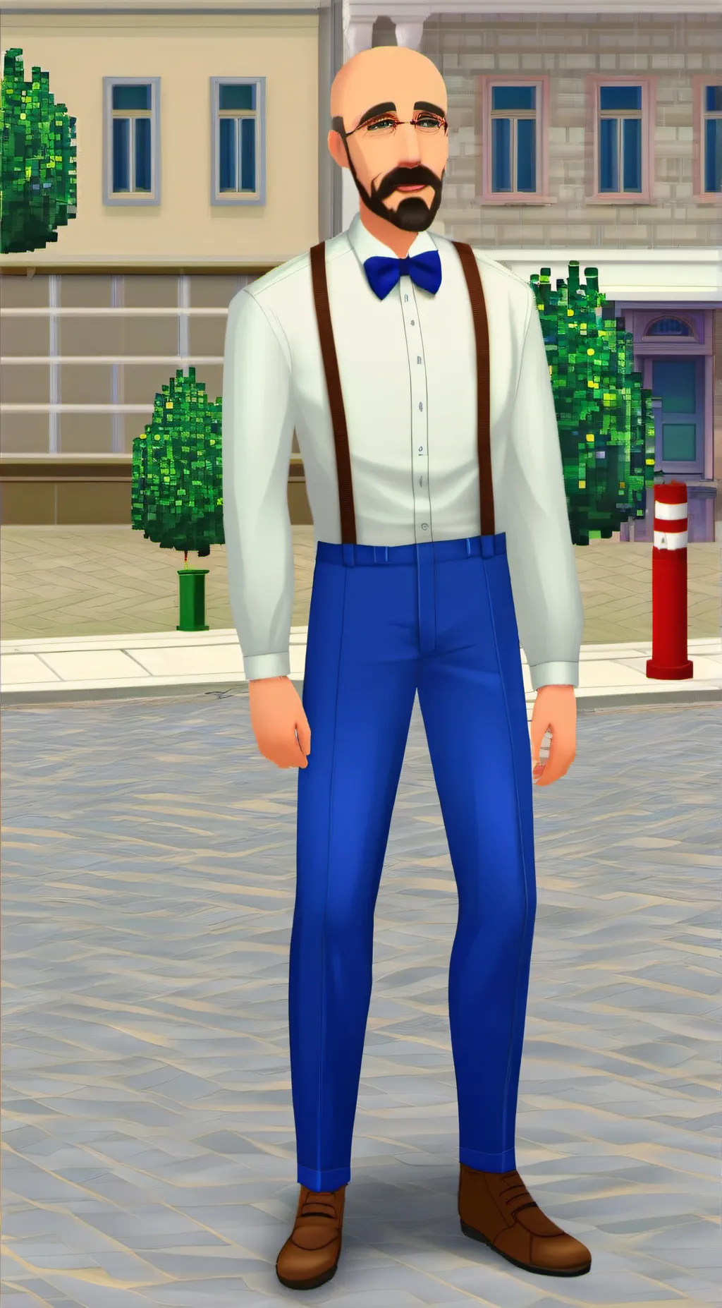 ai character: Austin  background