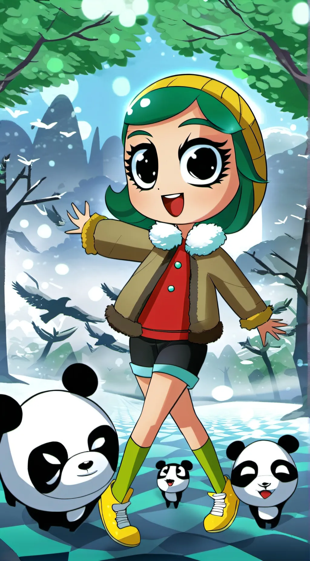 ai character: cutie pie background