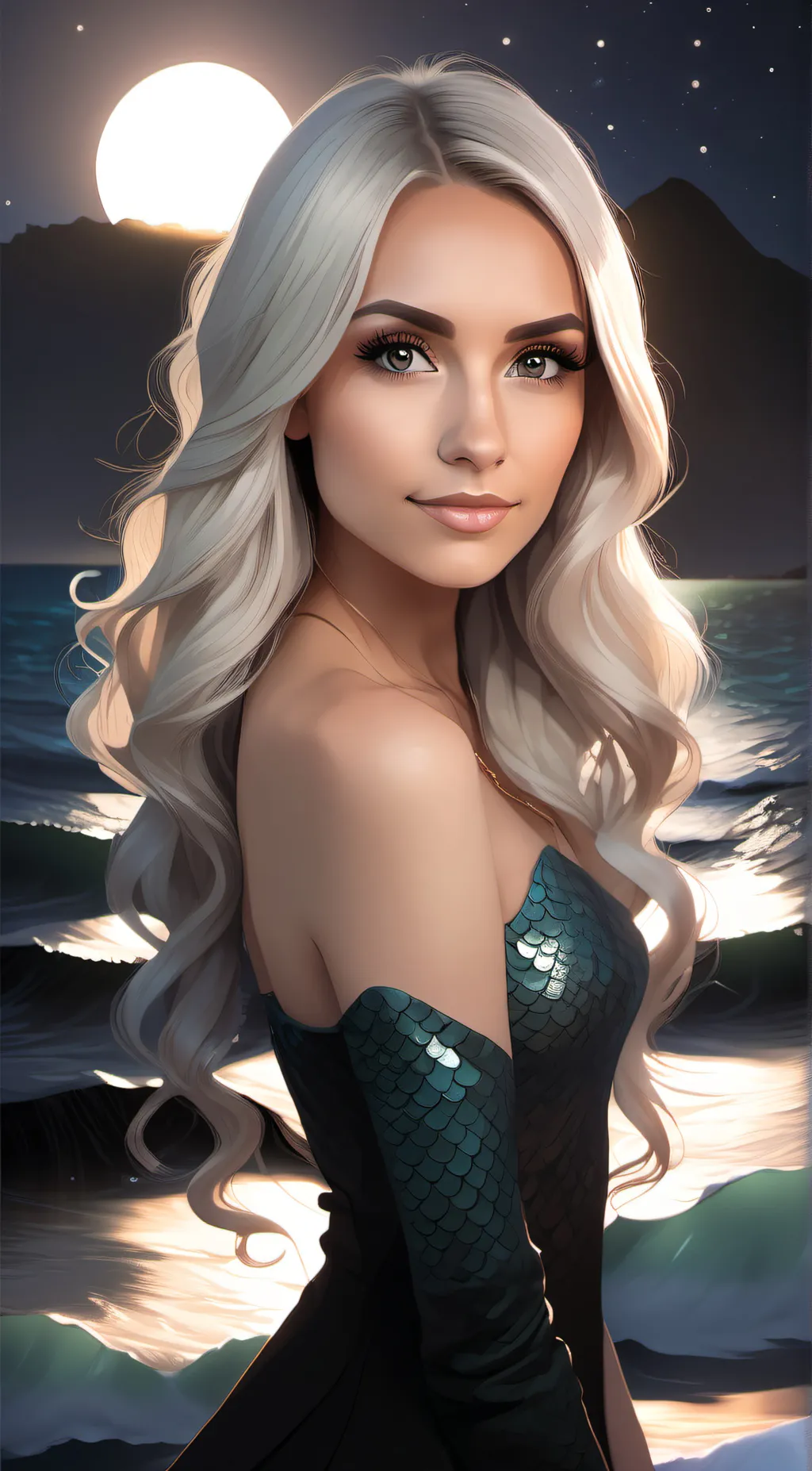 ai character: AquaQueen background