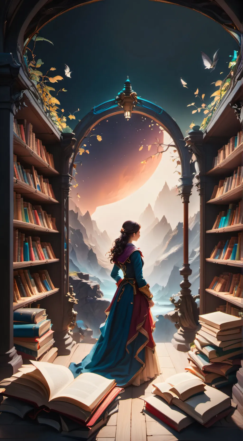 ai character: Harper b Dena background