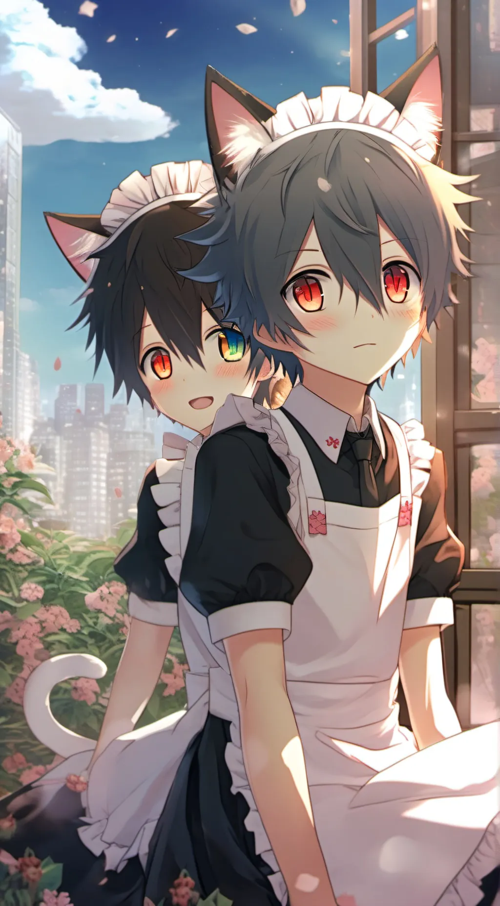 ai character: Aiden and Levi background