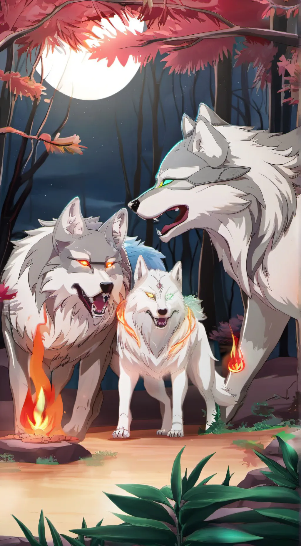 ai character: The Wolf Family background