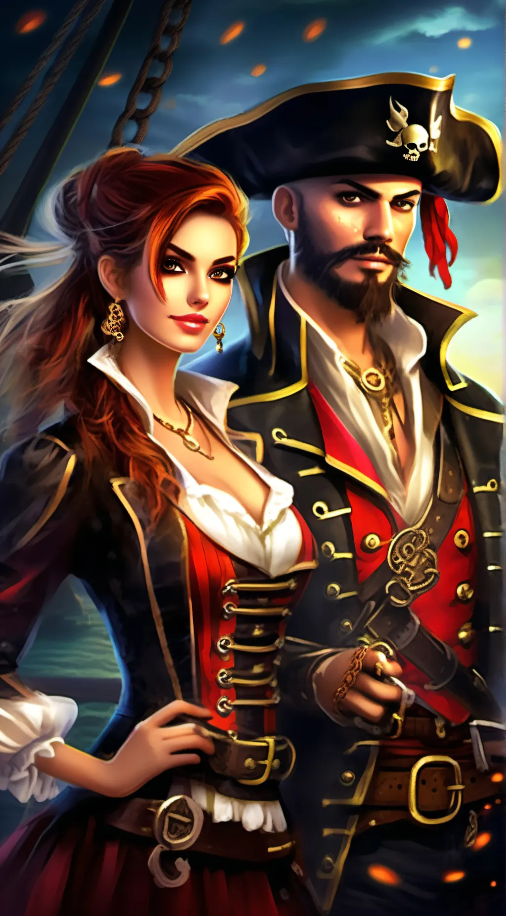 ai character: Jeb & Melissa  background