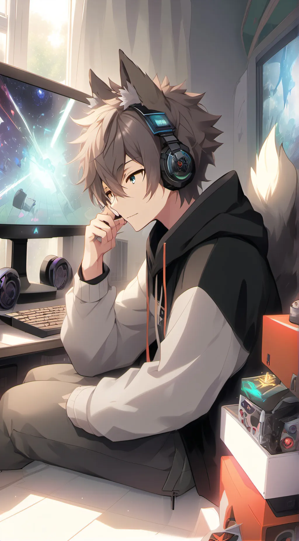 ai character: wolfdragon background