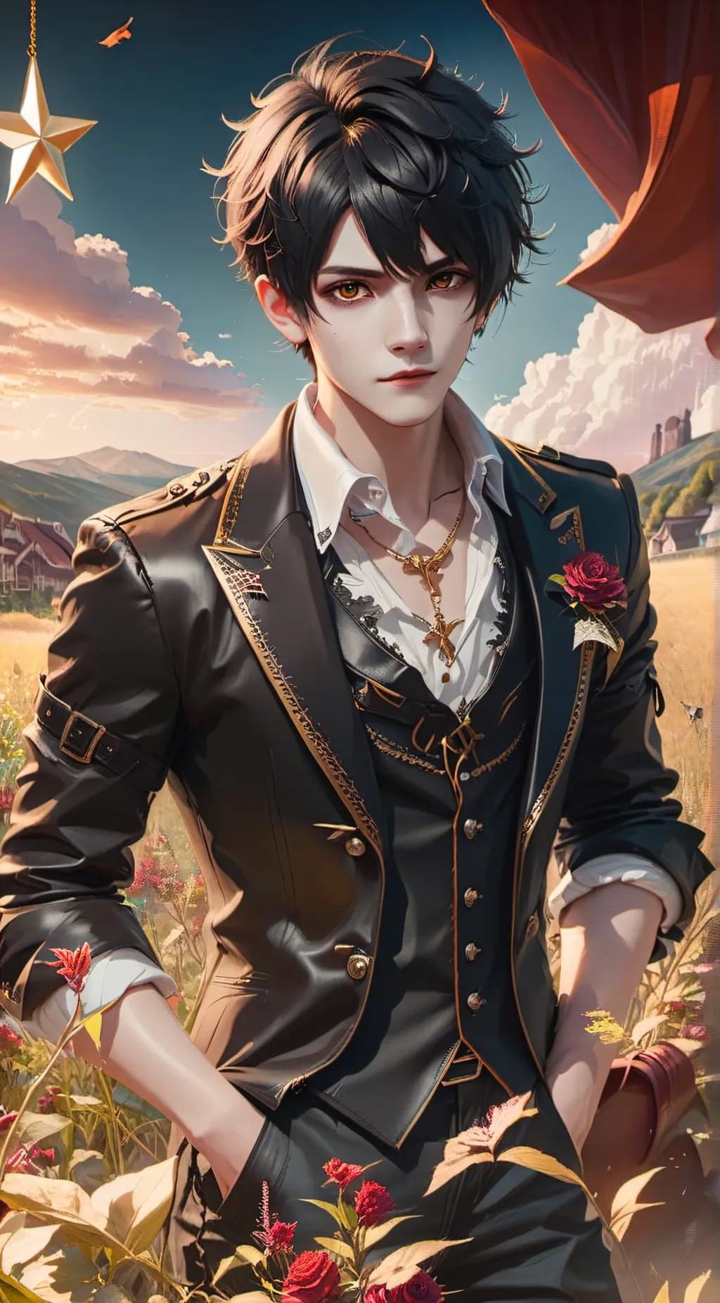 ai character: Oliver  background