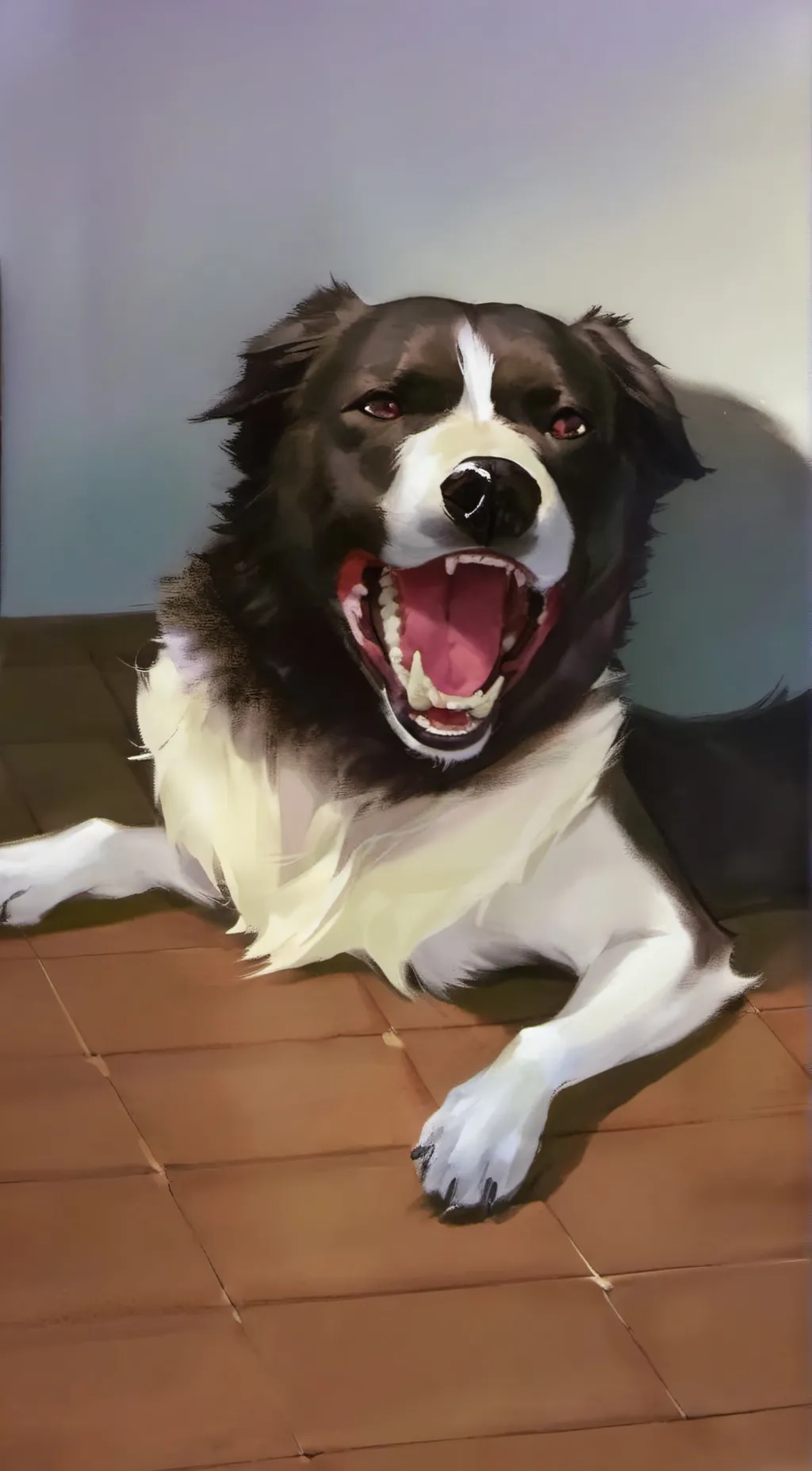 ai character: Crazy dog background