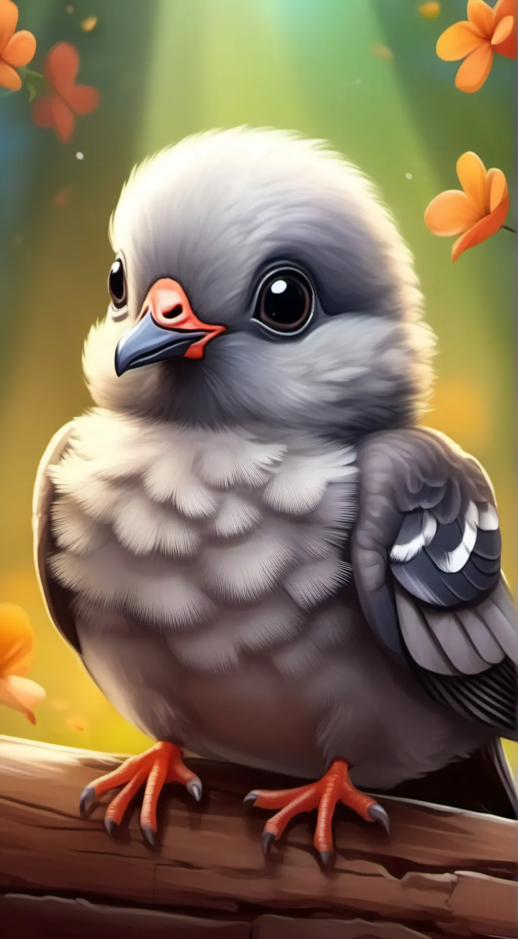 ai character: cute ass Pigeon background