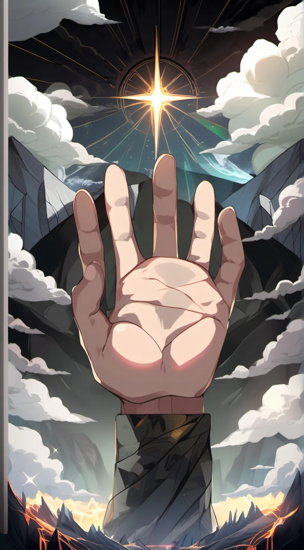 ai character: God’s hand (sb) background