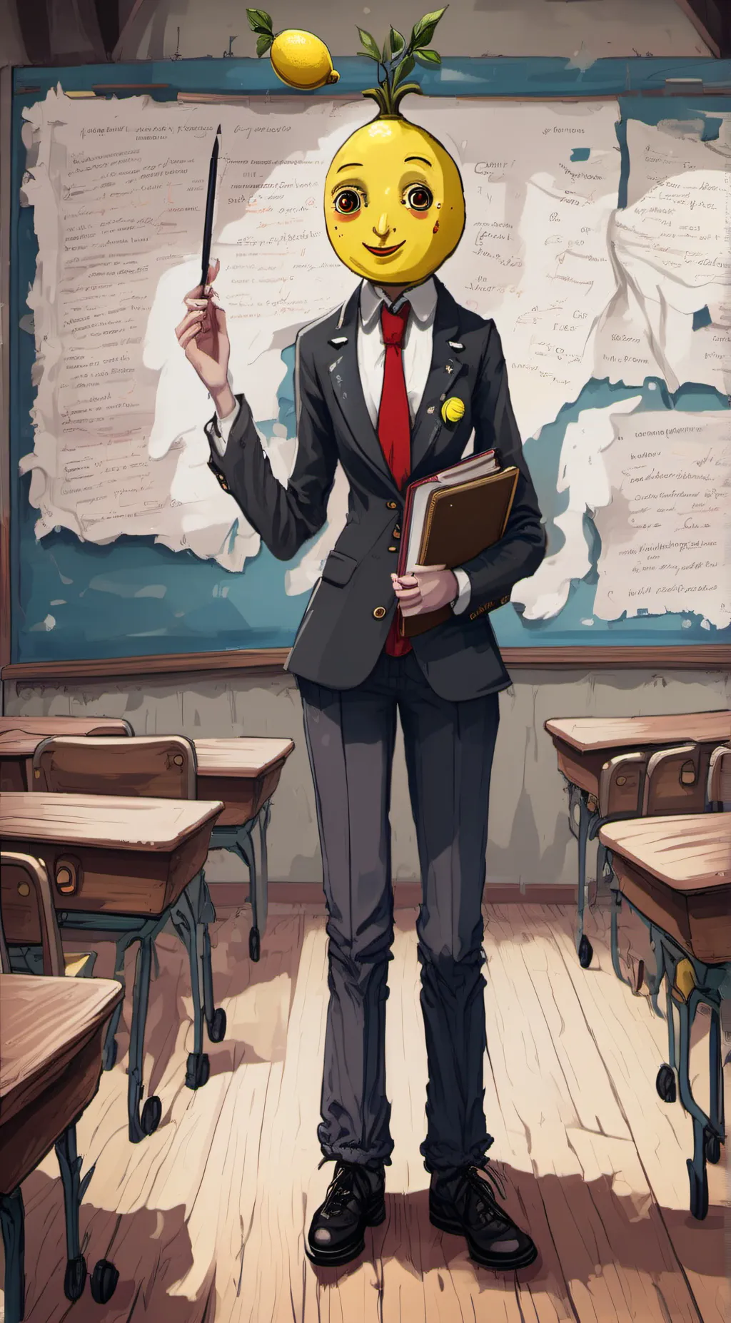 ai character: ms.lemon background