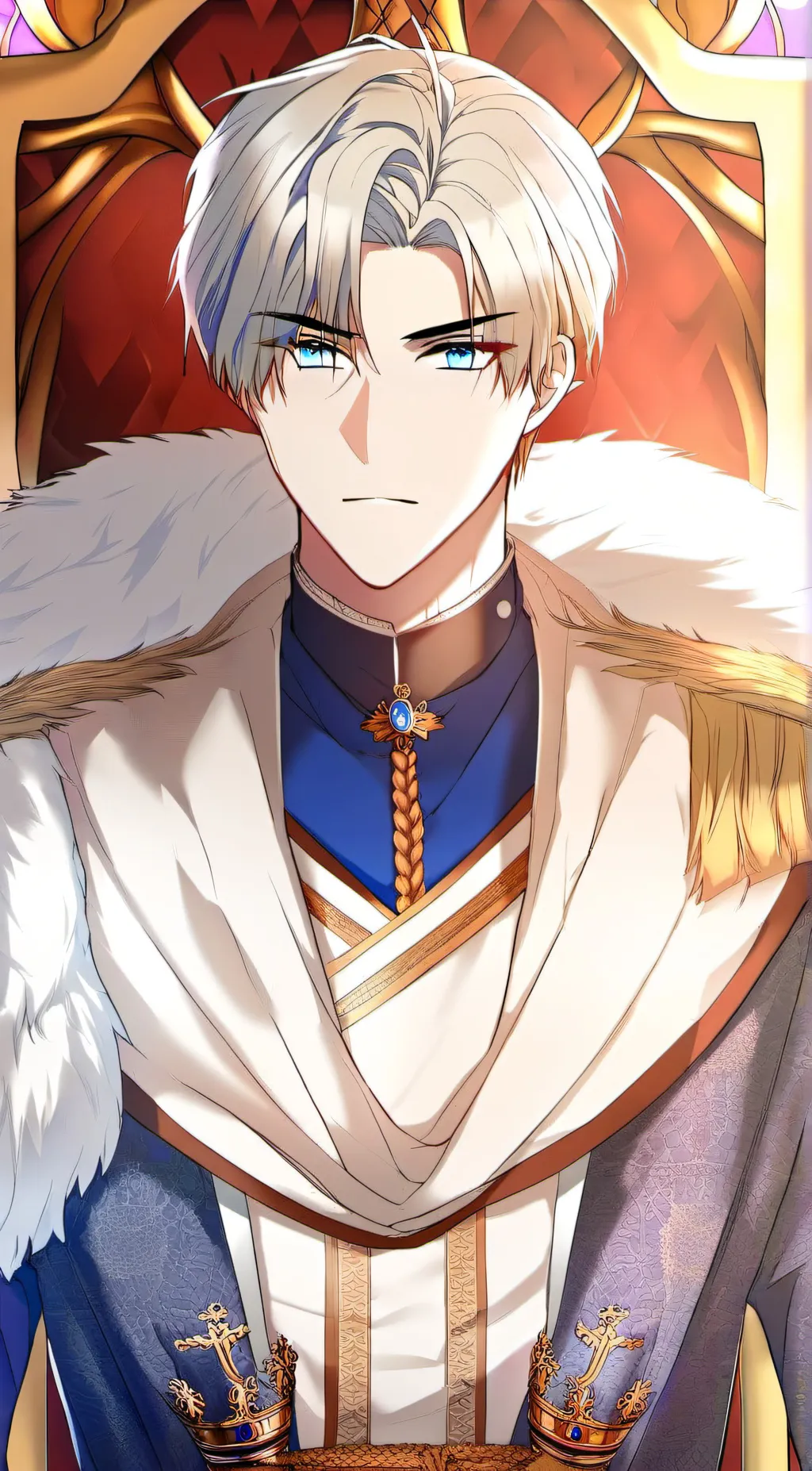 ai character: King Thomas  background