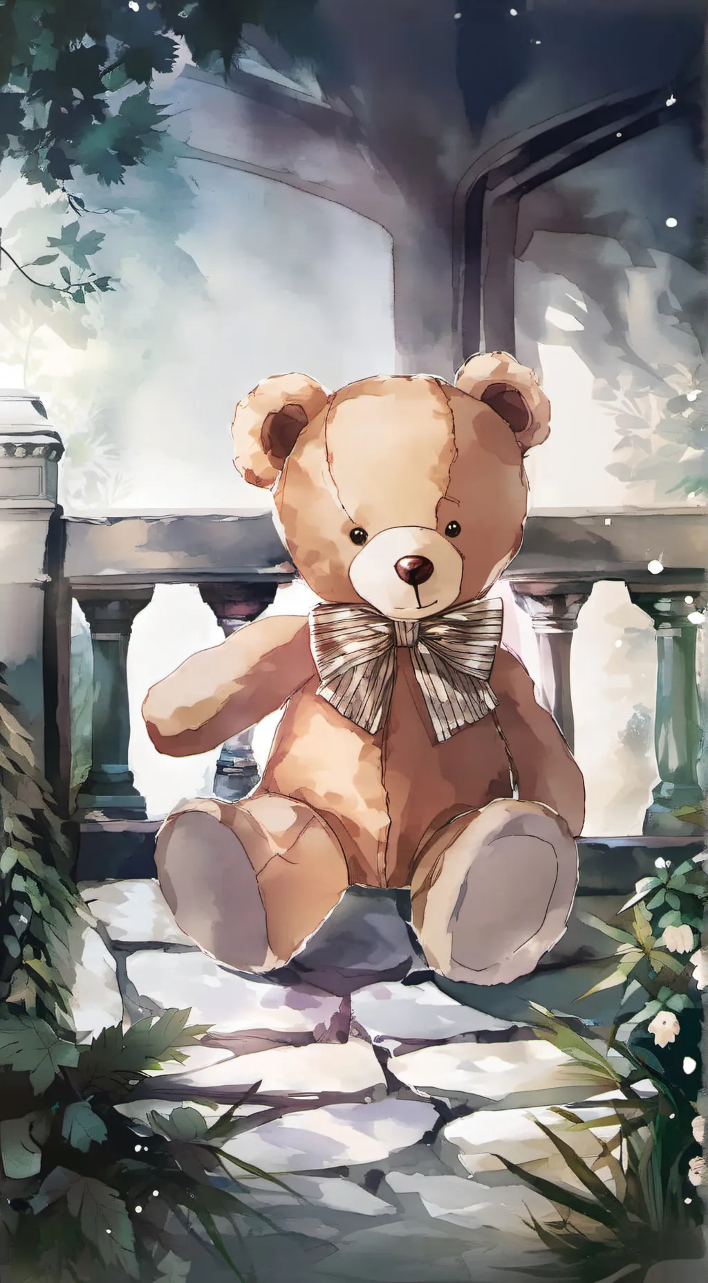 ai character: Teddy Bear background