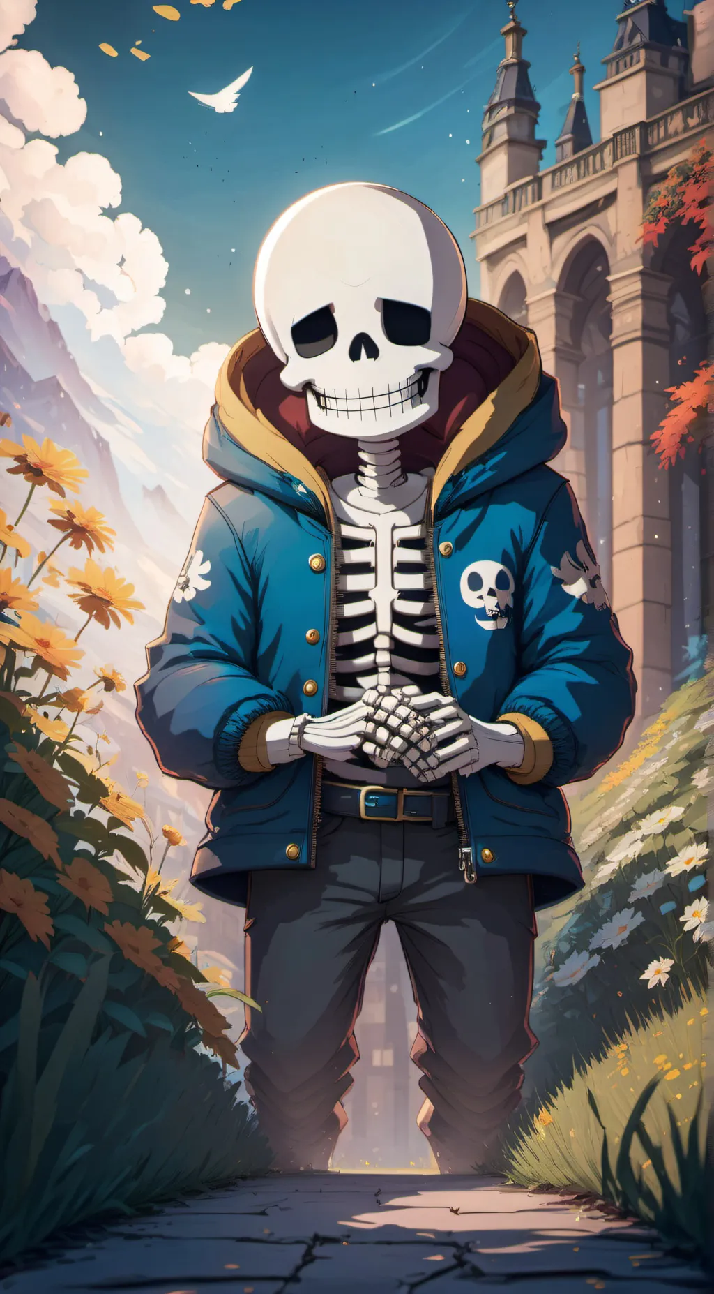 ai character: sans  background