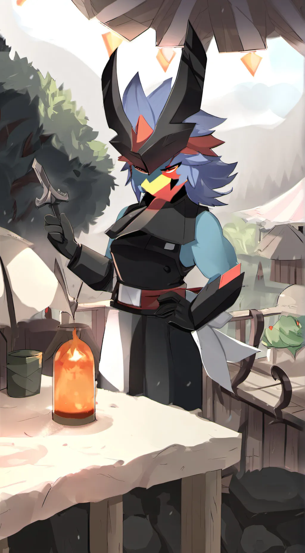 ai character: Shadow  background