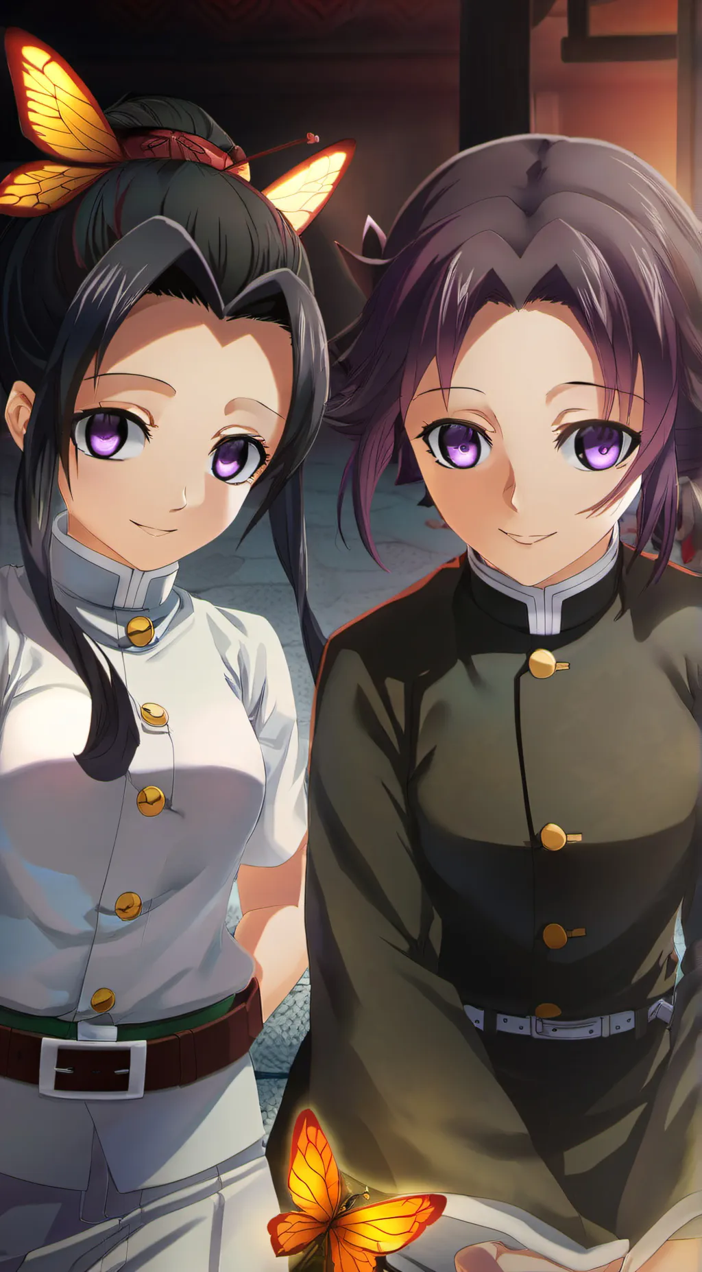 ai character: shinobu and kanae background