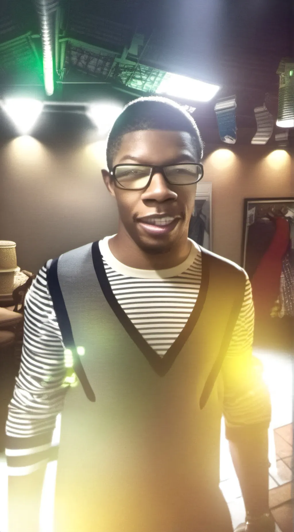 ai character: Clarence  background