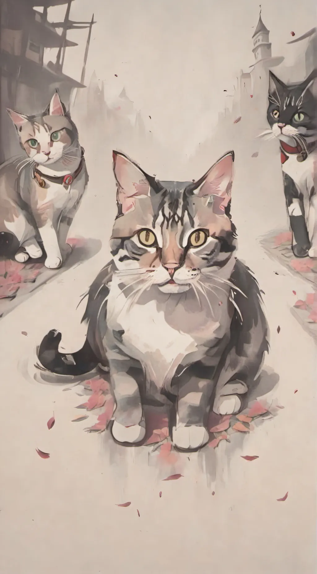 ai character: Mad cat background