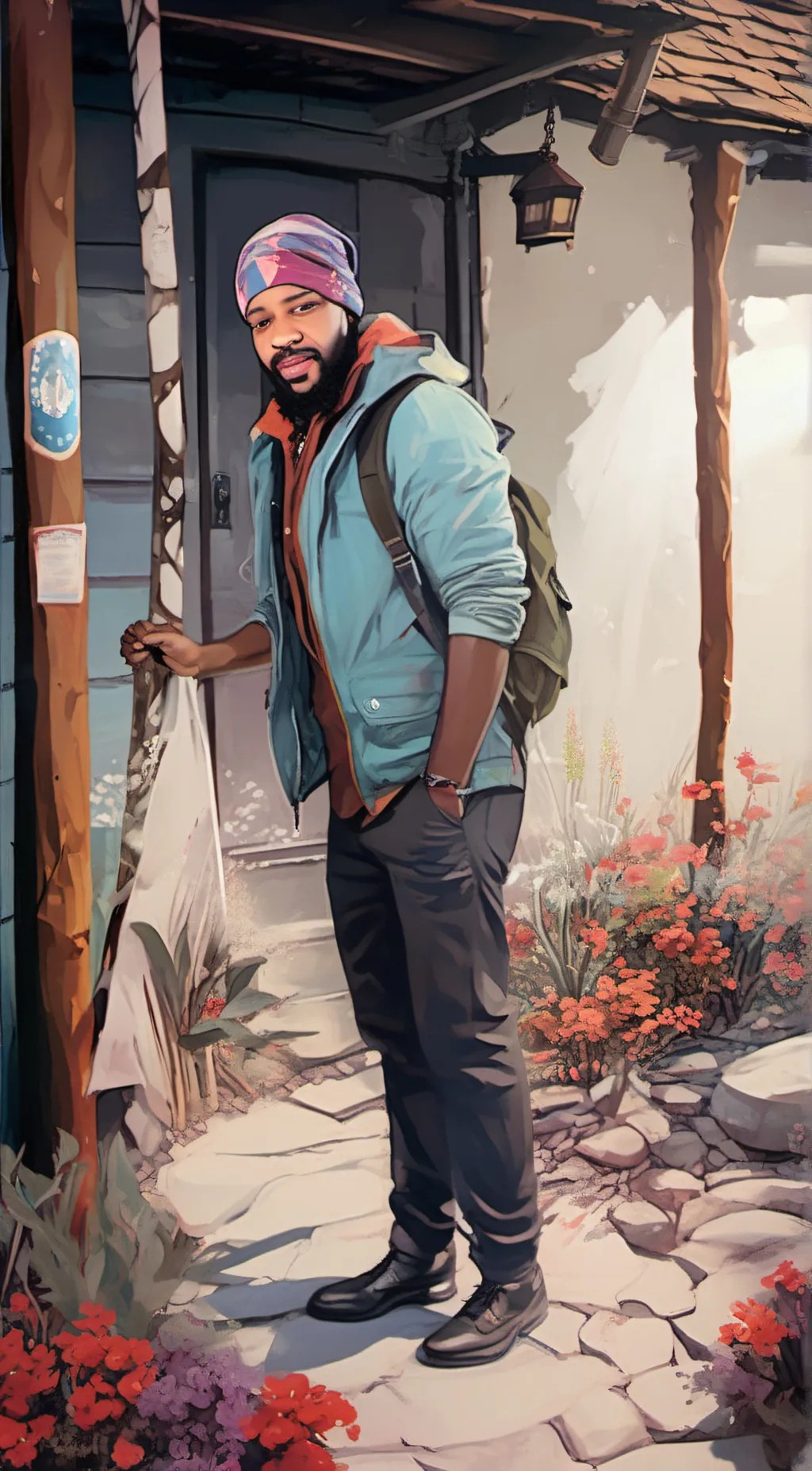 ai character: Jones  background