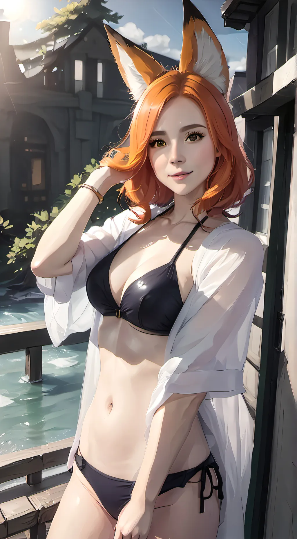 ai character: Sweetie Fox background