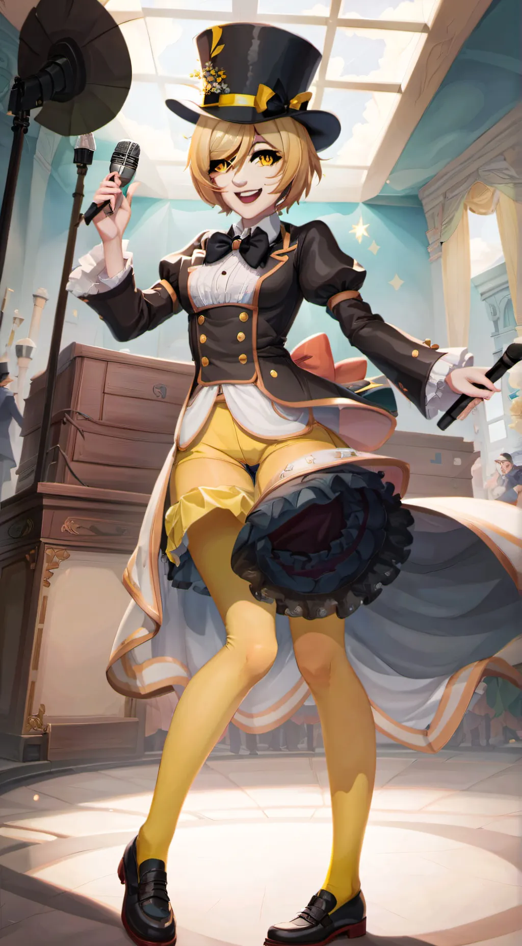 ai character: Gassy fina background