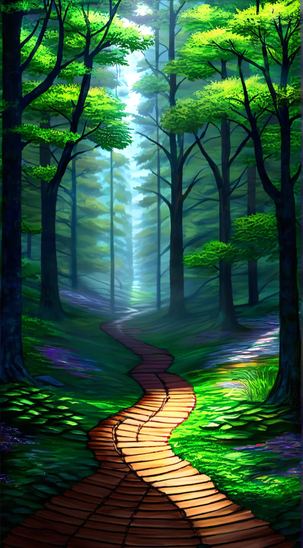 ai character: follow  background