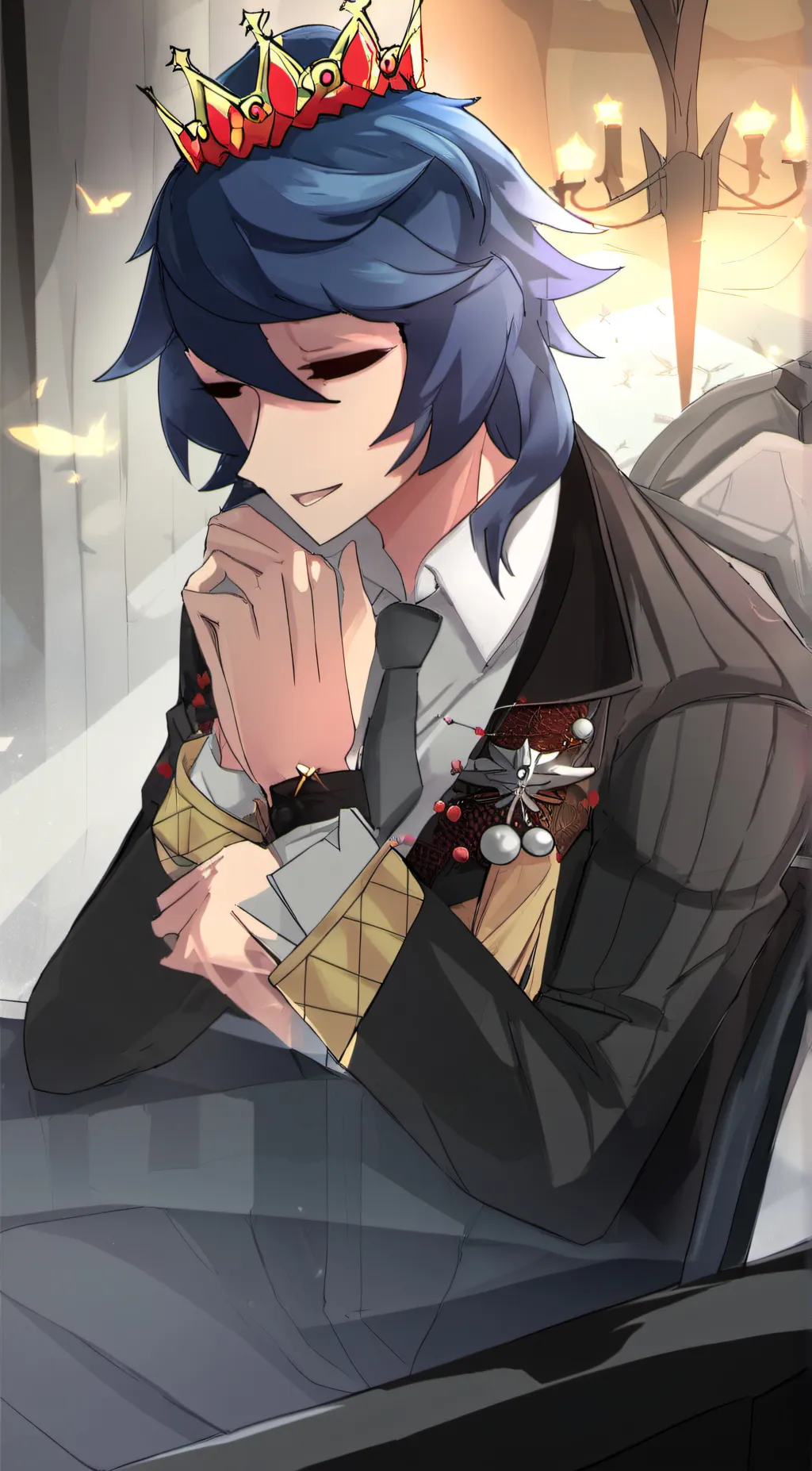 ai character: Ozzie/ Asmodeus  background