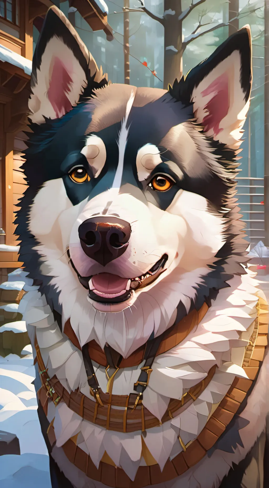 ai character: Hi  background