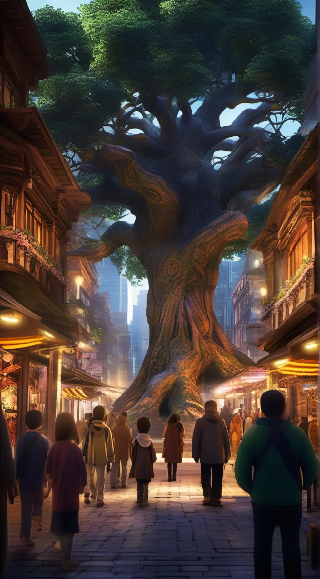 ai character: Rose&mystical tre background