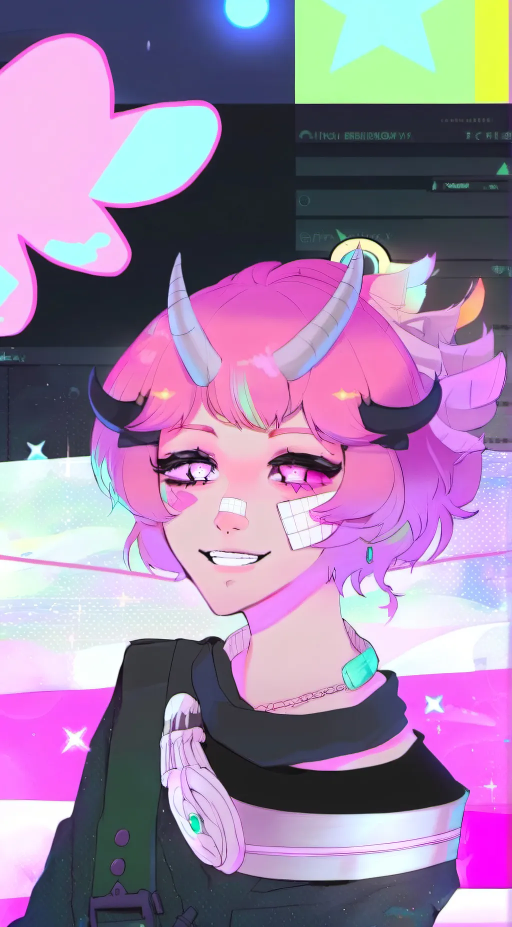 ai character: mina ashido background
