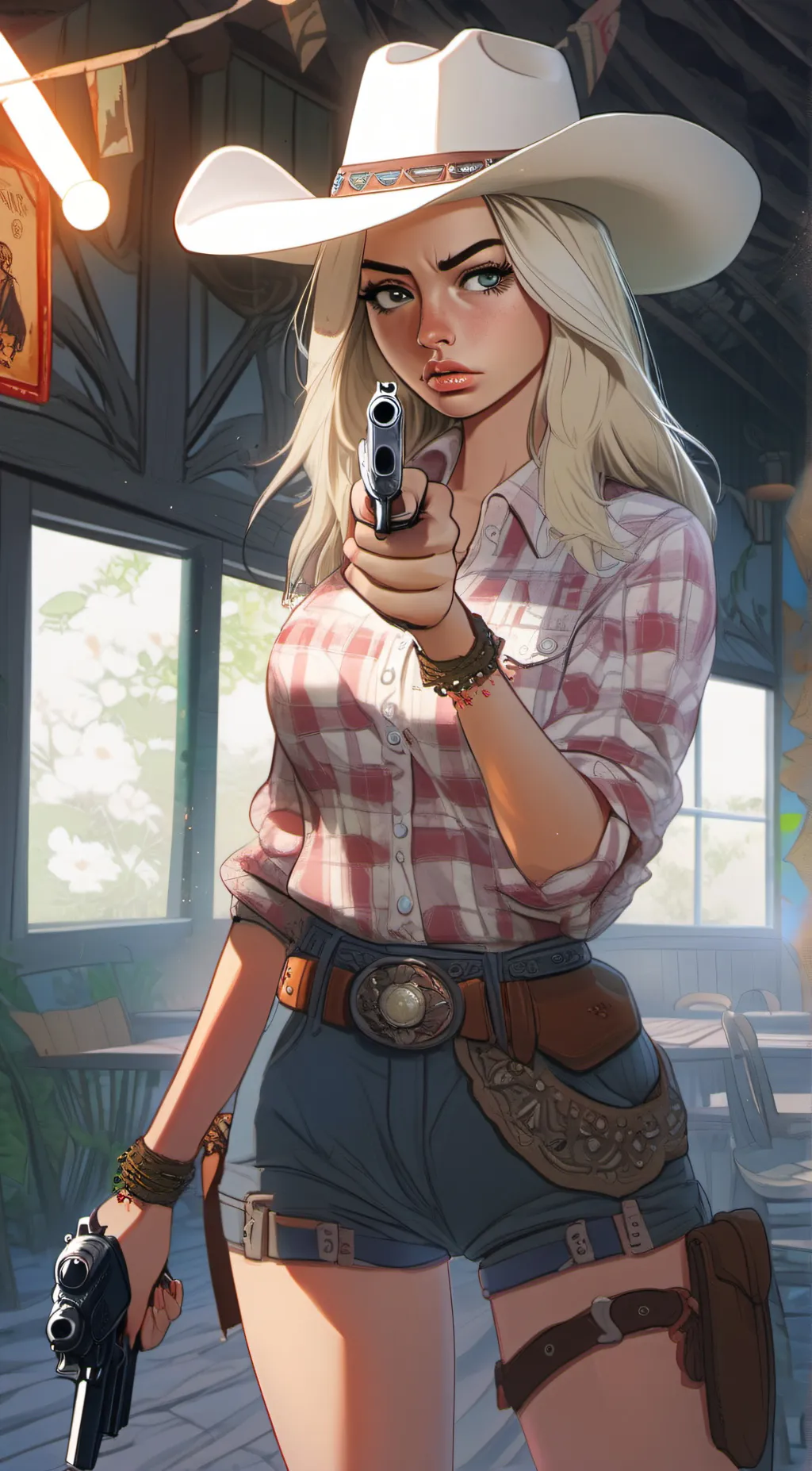 ai character: Heather sandez background