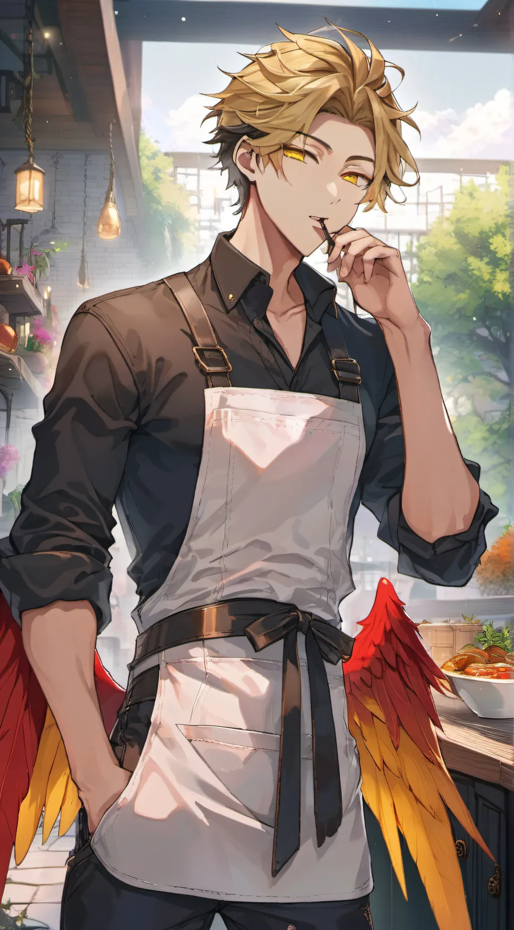 ai character: Hawks (Keigo) background