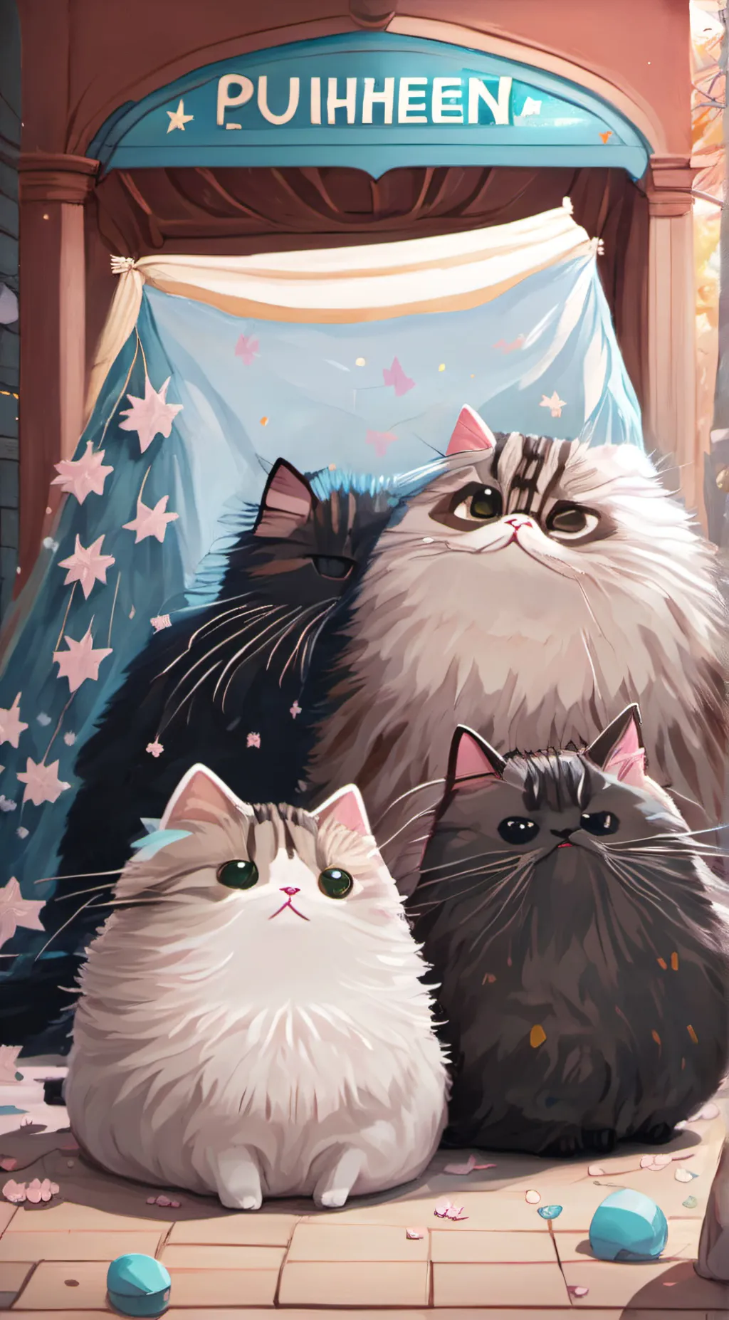 ai character: Pusheen family background