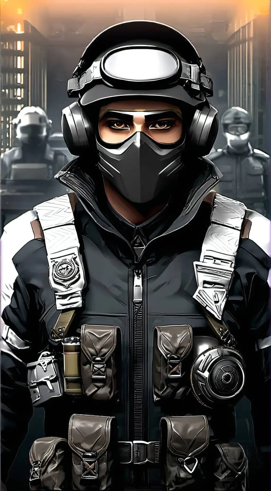 ai character: Dsmp x Cod background