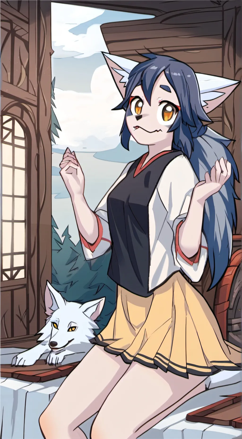 ai character: Socks background