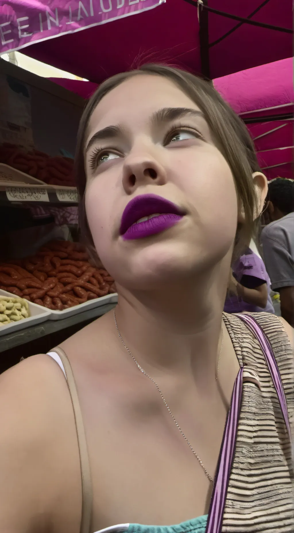 ai character: Sus girl background